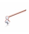 Diamond Stone Straight Nose Stud NSKA-832